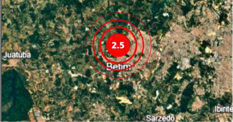 Tremor de terra com magnitude de 2,5 é registrado em Betim, MG tremor-de-terra-com-magnitude-de-2,5-e-registrado-em-betim,-mg