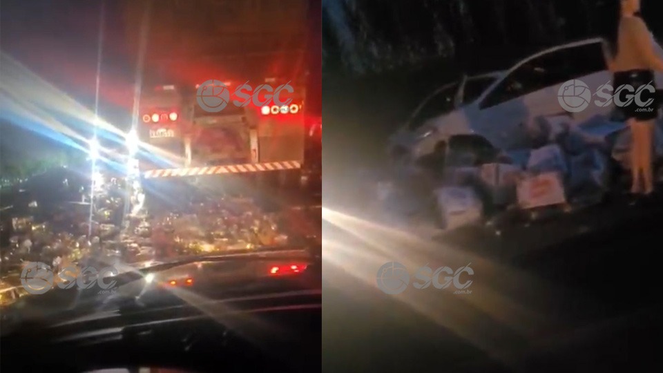 VÍDEO: Carreta tomba e derrama carga de óleo na BR-364 entre Cacoal e Presidente Médici video:-carreta-tomba-e-derrama-carga-de-oleo-na-br-364-entre-cacoal-e-presidente-medici