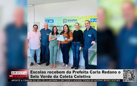 Escolas recebem da Prefeita Carla Redano o Selo Verde da Coleta Celetiva escolas-recebem-da-prefeita-carla-redano-o-selo-verde-da-coleta-celetiva