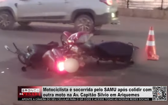 Motociclista é socorrida pelo SAMU após colidir com outra moto na Av. Capitão Silvio em Ariquemes motociclista-e-socorrida-pelo-samu-apos-colidir-com-outra-moto-na-av.-capitao-silvio-em-ariquemes