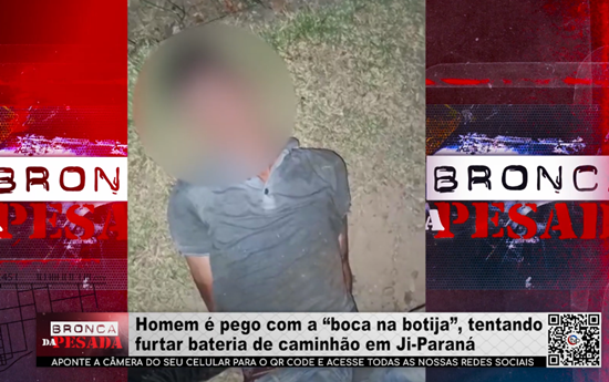 Homem é pego com a “boca na botija”, tentando furtar bateria de caminhão em Ji–Paraná homem-e-pego-com-a-“boca-na-botija”,-tentando-furtar-bateria-de-caminhao-em-ji–parana