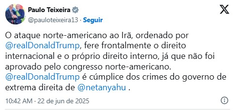 Ministro de Lula condena ataque dos EUA a instalações nucleares do Irã ministro-de-lula-condena-ataque-dos-eua-a-instalacoes-nucleares-do-ira