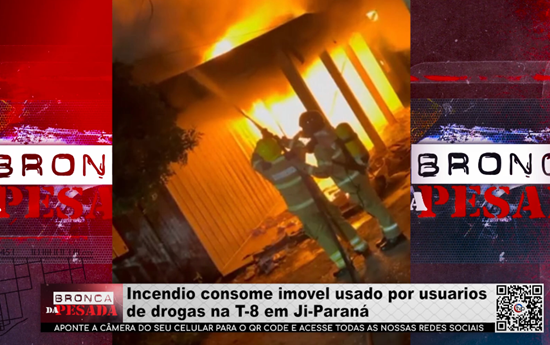 Incendio consome imovel usado por usuarios de drogas na T–8 em Ji–Paraná incendio-consome-imovel-usado-por-usuarios-de-drogas-na-t–8-em-ji–parana