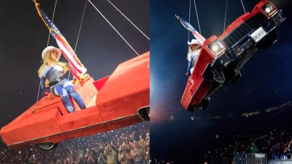 Vídeo: Beyoncé vive momento de terror após carro voador falhar em show video:-beyonce-vive-momento-de-terror-apos-carro-voador-falhar-em-show
