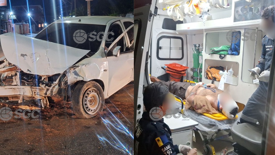 Forte colisão entre dois carros deixa uma pessoa ferida na capital forte-colisao-entre-dois-carros-deixa-uma-pessoa-ferida-na-capital