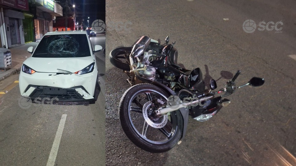 Acidente entre carro de aplicativo e moto deixa mulher gravemente ferida no centro acidente-entre-carro-de-aplicativo-e-moto-deixa-mulher-gravemente-ferida-no-centro