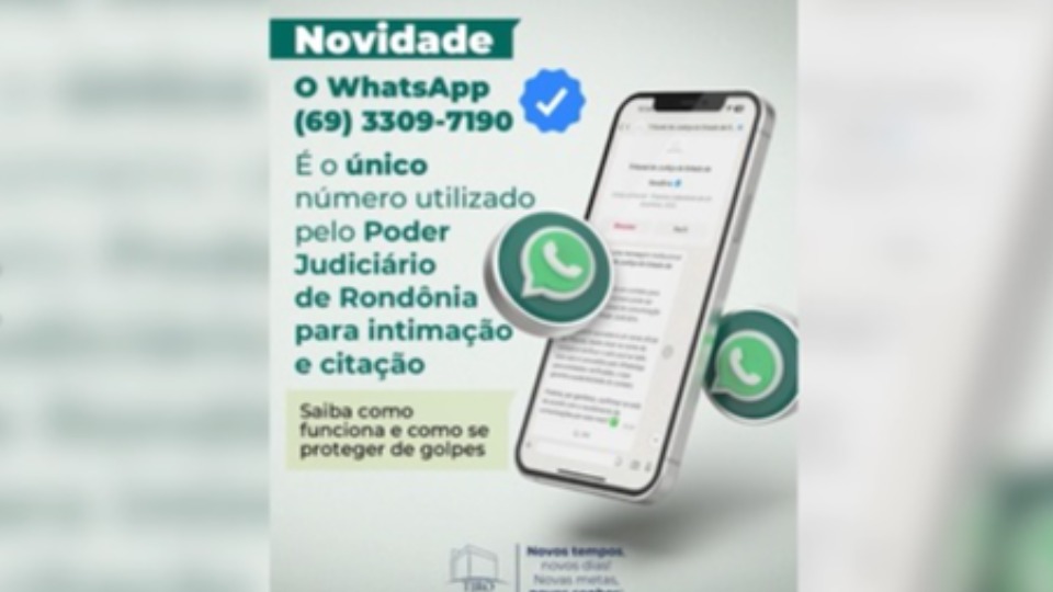 SGC TV: TJ-RO moderniza comunicação judicial e envia intimações e citações via WhatsApp sgc-tv:-tj-ro-moderniza-comunicacao-judicial-e-envia-intimacoes-e-citacoes-via-whatsapp