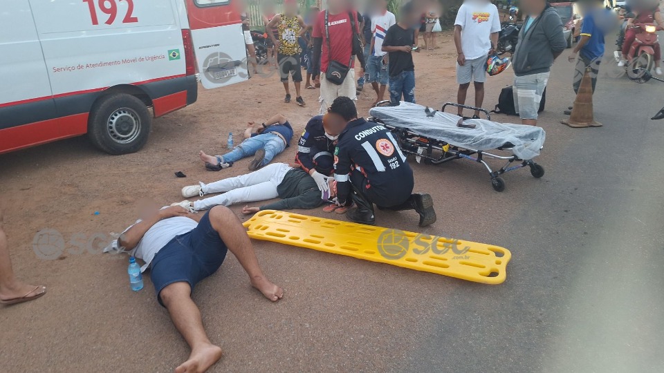 VÍDEO: Grave acidente entre motocicletas deixa três pessoas feridas em Porto Velho video:-grave-acidente-entre-motocicletas-deixa-tres-pessoas-feridas-em-porto-velho