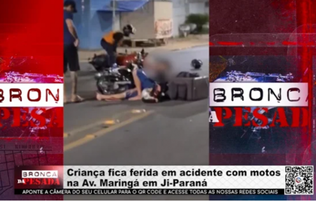 Criança fica ferida em acidente com motos na Av Maringá em Ji Paraná crianca-fica-ferida-em-acidente-com-motos-na-av-maringa-em-ji-parana