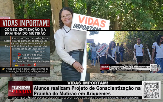 Vidas importam! Alunos realizam projeto de conscientização na Prainha do Mutirão, em Ariquemes vidas-importam!-alunos-realizam-projeto-de-conscientizacao-na-prainha-do-mutirao,-em-ariquemes
