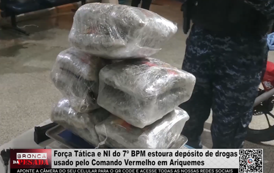 Força Tática e NI do 7º BPM estoura depósito de drogas em Ariquemes forca-tatica-e-ni-do-7o-bpm-estoura-deposito-de-drogas-em-ariquemes
