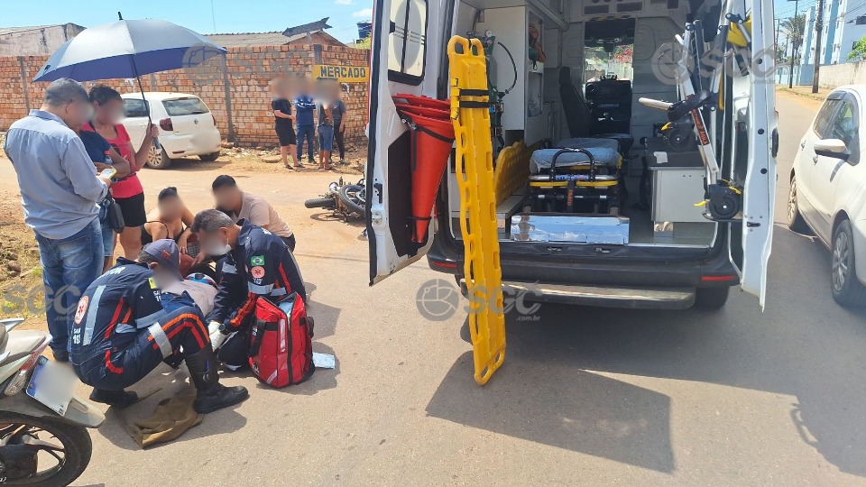 Motociclista sofre fratura na perna após colisão com carro no bairro Industrial motociclista-sofre-fratura-na-perna-apos-colisao-com-carro-no-bairro-industrial