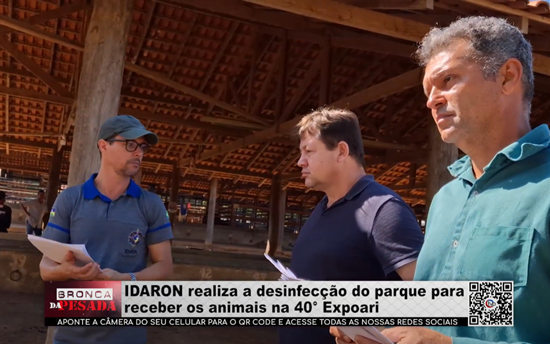 IDARON realiza a desinfecção do parque para receber os animais na 40° Expoari idaron-realiza-a-desinfeccao-do-parque-para-receber-os-animais-na-40°-expoari