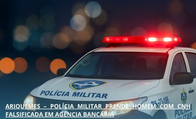ARIQUEMES: POLÍCIA MILITAR PRENDE HOMEM COM CNH FALSIFICADA EM AGÊNCIA BANCÁRIA ariquemes:-policia-militar-prende-homem-com-cnh-falsificada-em-agencia-bancaria