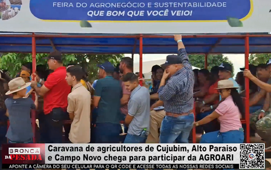 Caravana de agricultores de Cujubim, Alto Paraiso e Campo Novo chega para participar da AGROARI caravana-de-agricultores-de-cujubim,-alto-paraiso-e-campo-novo-chega-para-participar-da-agroari