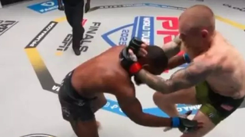 Lutador sofre corte assustador no rosto após joelhadas na PFL 8 lutador-sofre-corte-assustador-no-rosto-apos-joelhadas-na-pfl-8