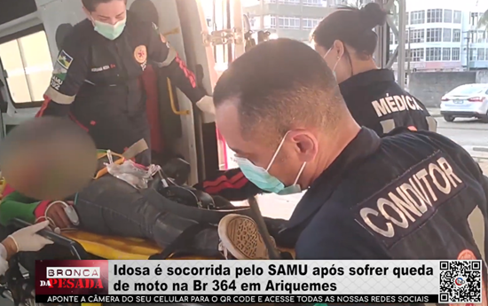 Idosa é socorrida pelo SAMU após sofrer queda de moto na BR–364 em Ariquemes idosa-e-socorrida-pelo-samu-apos-sofrer-queda-de-moto-na-br–364-em-ariquemes