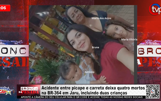 Acidente entre picape e carreta deixa quatro mortos na BR 364 em Jaru, incluindo duas crianças acidente-entre-picape-e-carreta-deixa-quatro-mortos-na-br-364-em-jaru,-incluindo-duas-criancas