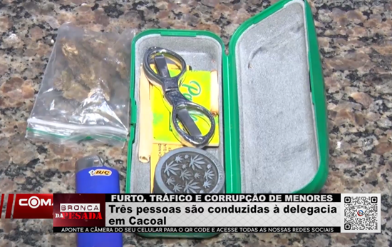 Furto, Tráfico e Corrupção de Menores: Três Pessoas São Conduzidas à Delegacia em Cacoal furto,-trafico-e-corrupcao-de-menores:-tres-pessoas-sao-conduzidas-a-delegacia-em-cacoal