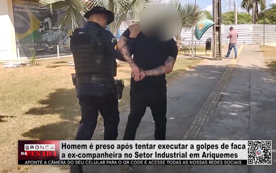 Homem é preso após tentar matar ex–companheira a facadas no Setor Industrial, em Ariquemes homem-e-preso-apos-tentar-matar-ex–companheira-a-facadas-no-setor-industrial,-em-ariquemes