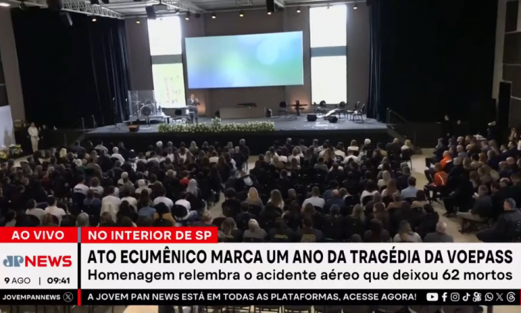 Cerimônia marca um ano do acidente da Voepass e homenageia vítimas cerimonia-marca-um-ano-do-acidente-da-voepass-e-homenageia-vitimas