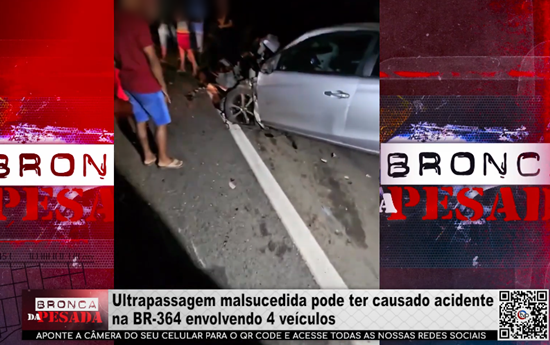Ultrapassagem malsucedida pode ter causado acidente na BR 364 envolvendo 4 veículos ultrapassagem-malsucedida-pode-ter-causado-acidente-na-br-364-envolvendo-4-veiculos