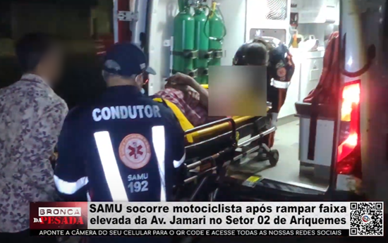 SAMU socorre motociclista após rampar faixa elevada da Av. Jamari no Setor 02 de Ariquemes samu-socorre-motociclista-apos-rampar-faixa-elevada-da-av.-jamari-no-setor-02-de-ariquemes