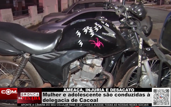 AMEAÇA, INJÚRIA E DESACATO – Mulher e adolescente são conduzidas à delegacia de Cacoal ameaca,-injuria-e-desacato-–-mulher-e-adolescente-sao-conduzidas-a-delegacia-de-cacoal