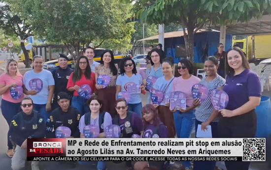 MP e Rede de Enfrentamento realizam pit stop em alusão ao Agosto Lilás, em Ariquemes mp-e-rede-de-enfrentamento-realizam-pit-stop-em-alusao-ao-agosto-lilas,-em-ariquemes