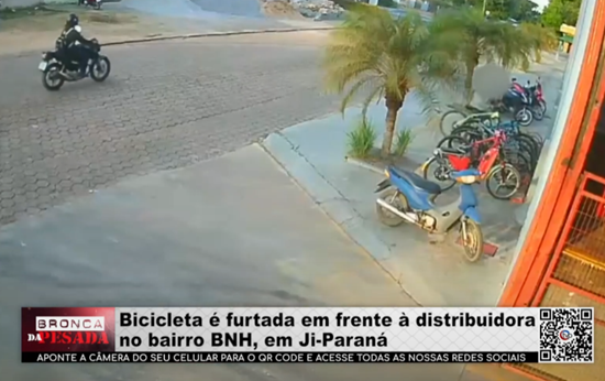 Bicicleta é furtada em frente a distribuidora no bairro BNH, em Ji–Paraná bicicleta-e-furtada-em-frente-a-distribuidora-no-bairro-bnh,-em-ji–parana