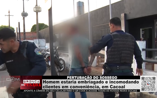 Perturbação do sossego: homem embriagado incomoda clientes em conveniência de Cacoal perturbacao-do-sossego:-homem-embriagado-incomoda-clientes-em-conveniencia-de-cacoal