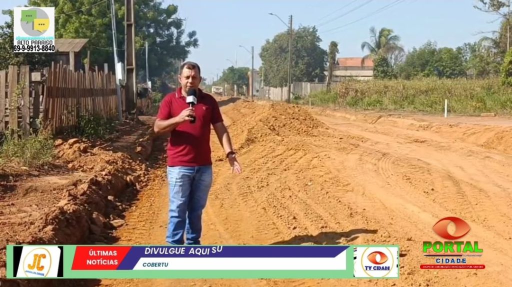 ALTO PARAÍSO: MORADORES RECLAMAM DA PAVIMENTAÇÃO NA AV. JORGE TEIXEIRA, QUE NÃO VAI SER CONCLUÍDA ATÉ O FINAL DA AV. – VÍDEO.