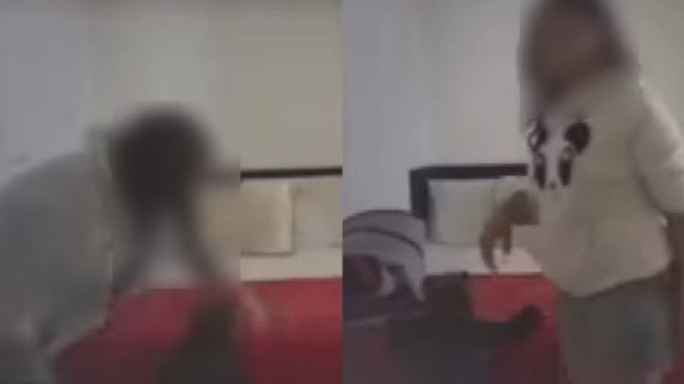 VÍDEO: mãe sufoca filha e agride com tapas; pai gravou com câmera escondida video:-mae-sufoca-filha-e-agride-com-tapas;-pai-gravou-com-camera-escondida