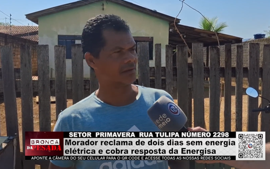 Morador reclama de dois dias sem energia elétrica e cobra resposta da Energisa morador-reclama-de-dois-dias-sem-energia-eletrica-e-cobra-resposta-da-energisa