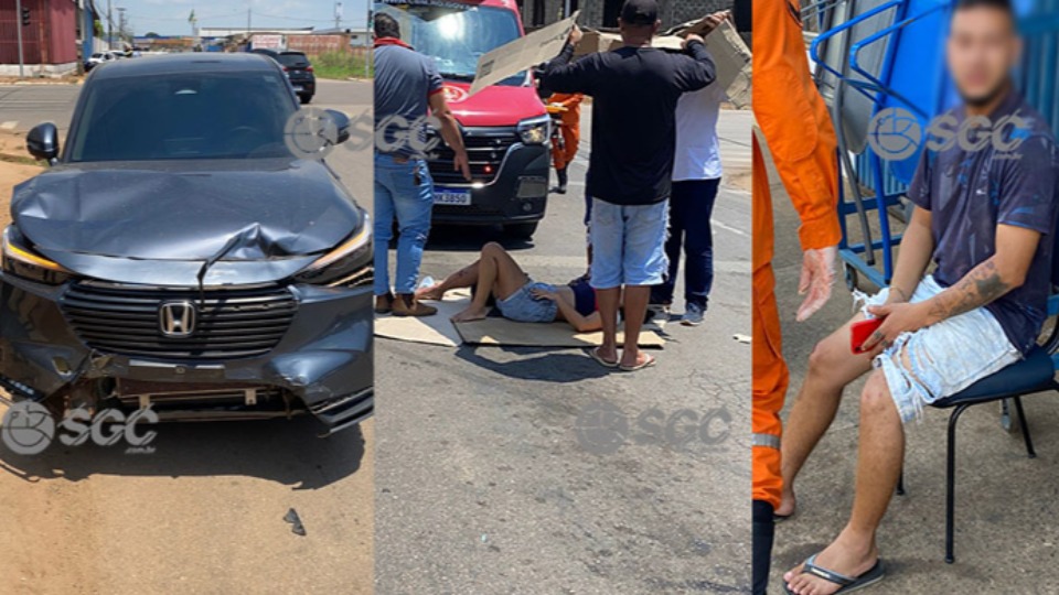 VÍDEO: Moto e carro colidem em Porto Velho; passageira tem fratura exposta video:-moto-e-carro-colidem-em-porto-velho;-passageira-tem-fratura-exposta