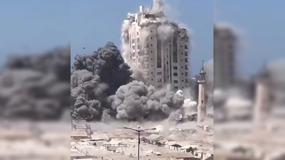 Vídeo: Israel bombardeia e derruba um dos prédios mais altos de Gaza video:-israel-bombardeia-e-derruba-um-dos-predios-mais-altos-de-gaza
