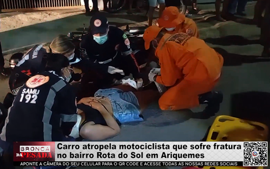 Carro atropela motociclista que sofre fratura no bairro Rota do Sol em Ariquemes carro-atropela-motociclista-que-sofre-fratura-no-bairro-rota-do-sol-em-ariquemes