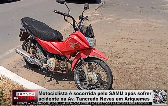 Motociclista é socorrida pelo SAMU após sofrer acidente na Av. Tancredo Neves, em Ariquemes motociclista-e-socorrida-pelo-samu-apos-sofrer-acidente-na-av.-tancredo-neves,-em-ariquemes