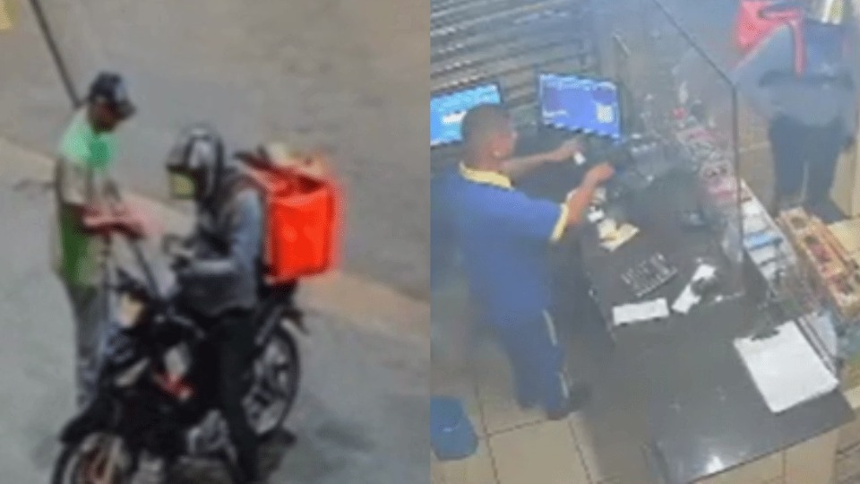 Vídeo: homem é suspeito de roubar 2 postos de gasolina em 10 minutos video:-homem-e-suspeito-de-roubar-2-postos-de-gasolina-em-10-minutos
