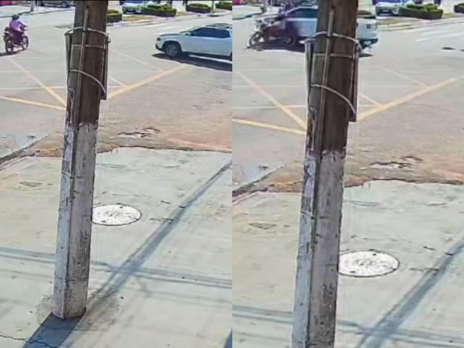 camera-flagra-momento-que-motociclista-morre-ao-colidir-com-caminhonete-em-ro