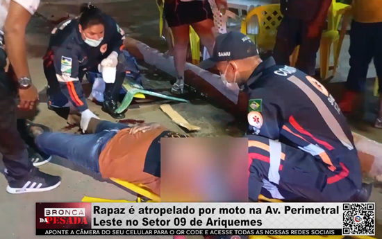 Rapaz é atropelado por moto na Av. Perimetral Leste no Setor 09 de Ariquemes rapaz-e-atropelado-por-moto-na-av.-perimetral-leste-no-setor-09-de-ariquemes