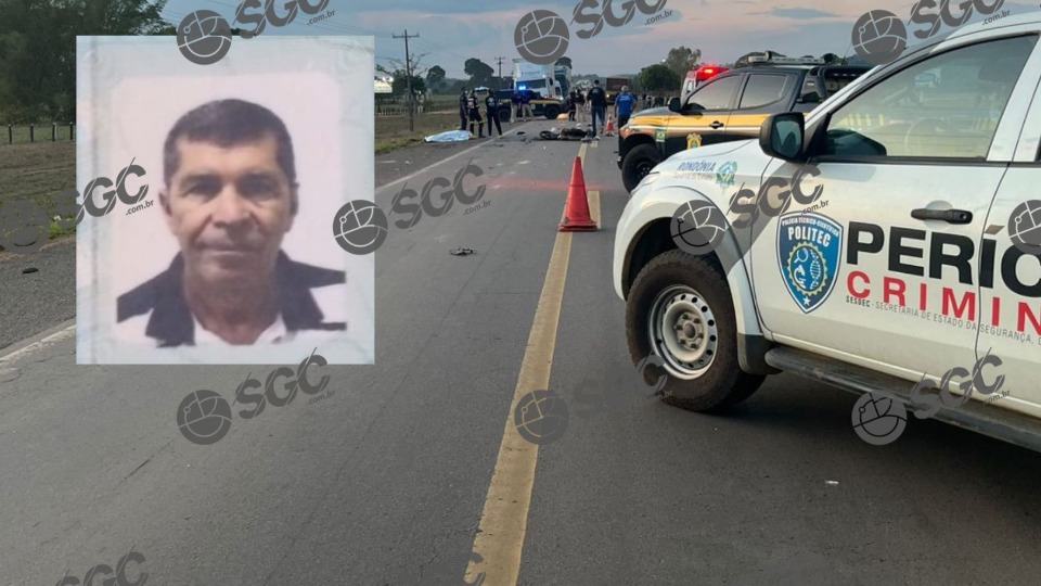 Motociclista morre após colisão frontal com carreta na BR-364 motociclista-morre-apos-colisao-frontal-com-carreta-na-br-364