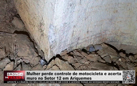 Mulher perde controle de motocicleta e acerta muro no Setor 12 em Ariquemes mulher-perde-controle-de-motocicleta-e-acerta-muro-no-setor-12-em-ariquemes
