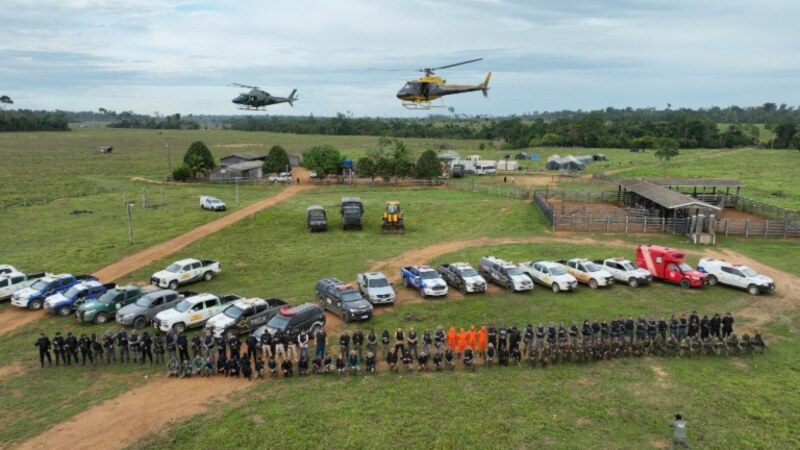 ICMBio cumpre decisão judicial e realiza operação para retirada de invasores na Floresta Nacional do Bom Futuro, em Rondônia