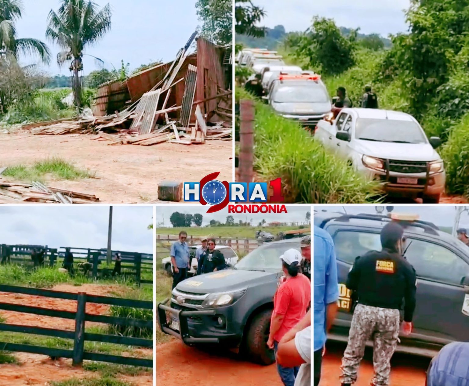 Força Nacional e Funai através de ordem judicial do STF expulsam moradores com mais de 40 anos em Alvorada D’Oeste