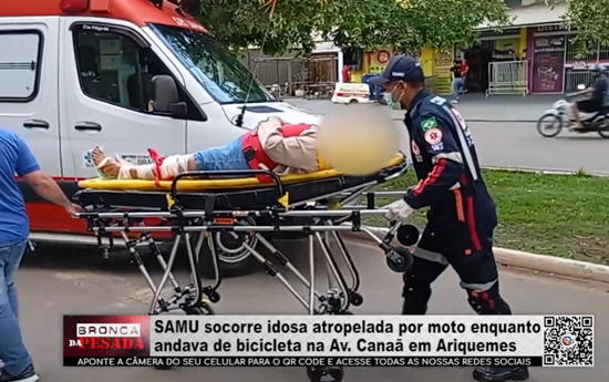 SAMU socorre idosa atropelada por moto enquanto andava de bicicleta na Av. Canaã em Ariquemes samu-socorre-idosa-atropelada-por-moto-enquanto-andava-de-bicicleta-na-av.-canaa-em-ariquemes