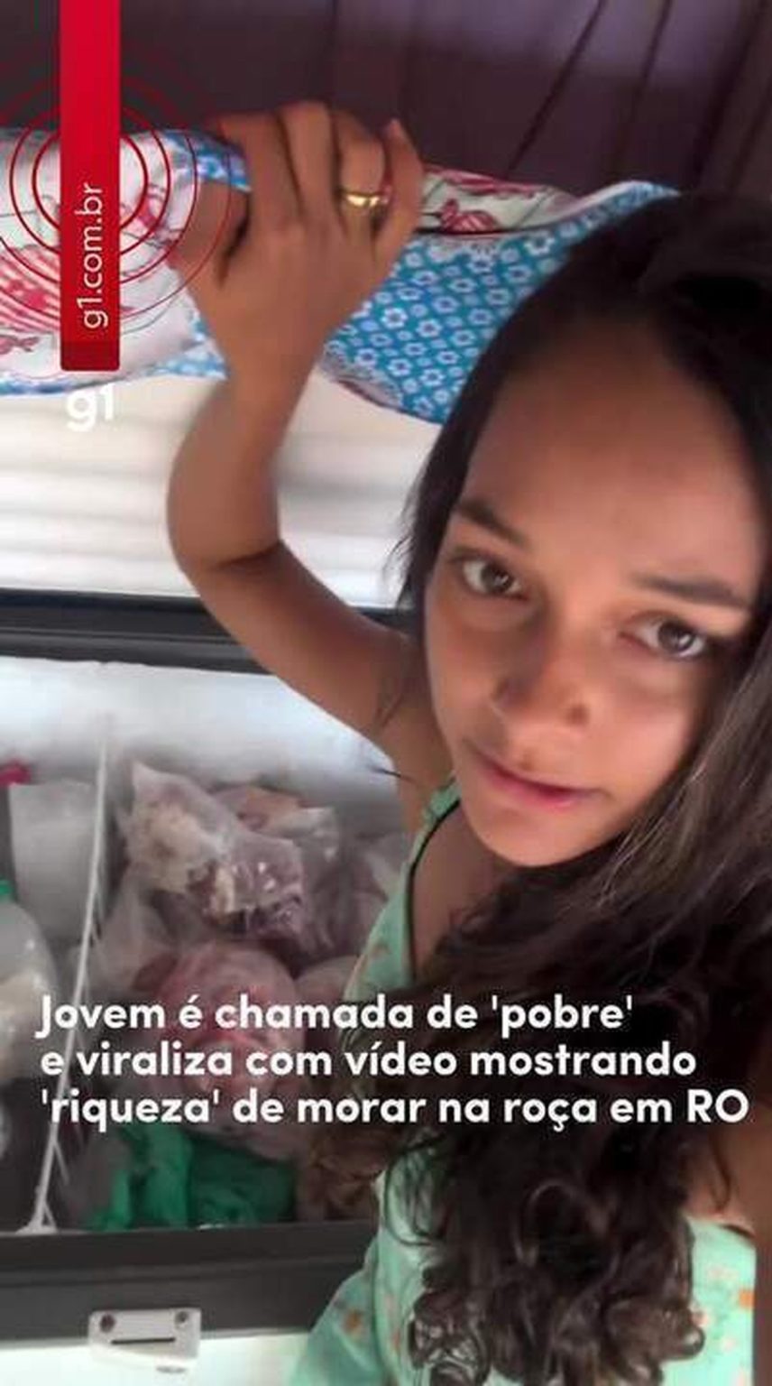 Jovem chamada de 'pobre' viraliza mostrando 'riqueza' de morar na roça em RO jovem-chamada-de-'pobre'-viraliza-mostrando-'riqueza'-de-morar-na-roca-em-ro