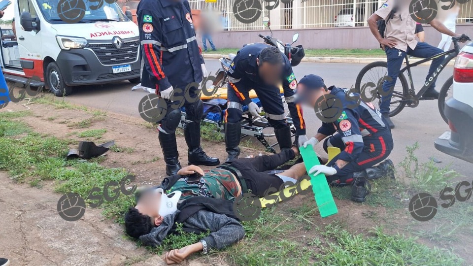 Motociclista sofre fratura após colidir contra traseira de veículo motociclista-sofre-fratura-apos-colidir-contra-traseira-de-veiculo