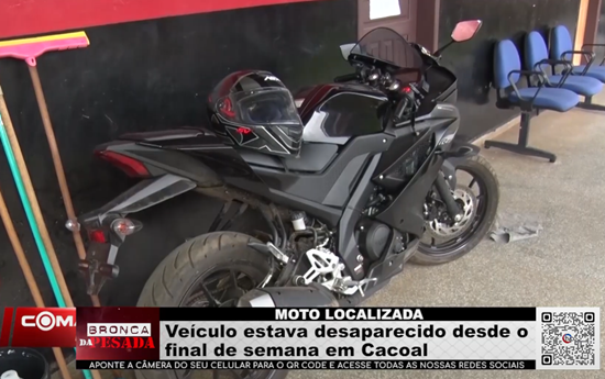 MOTO LOCALIZADA – Veículo estava desaparecido desde o final de semana em Cacoal moto-localizada-–-veiculo-estava-desaparecido-desde-o-final-de-semana-em-cacoal