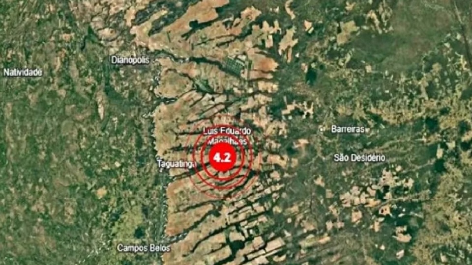 Tremor de terra de magnitude 4,2 é sentido em cidades na divisa entre Bahia e Tocantins tremor-de-terra-de-magnitude-4,2-e-sentido-em-cidades-na-divisa-entre-bahia-e-tocantins